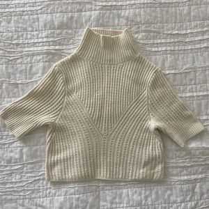 Free People cropped mock neck sweater